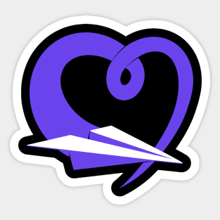 Spreading Love Purple Sticker